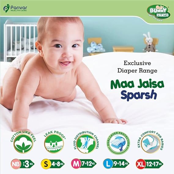 Baby Diaper –New Born & Xtra Small (NB & XS) Size, 240 Count, Pack of 3,0-4kg